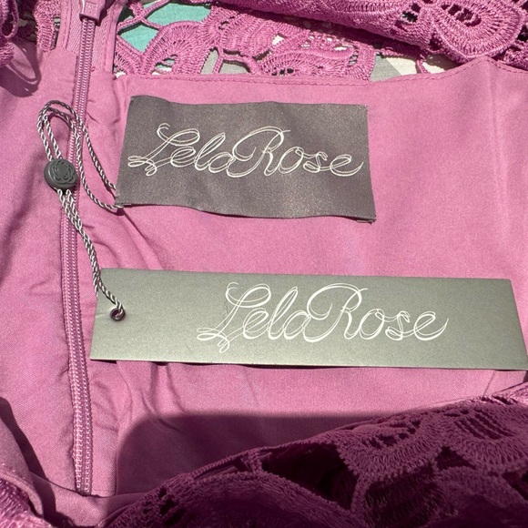 BNWT Lila Rose Purple lace midi dress sz 6US - Picture 7 of 10